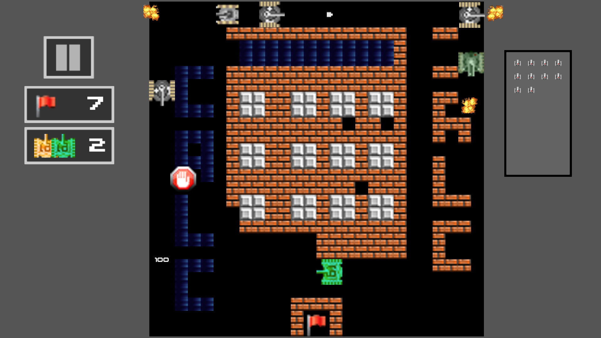 Tank Shoot 2D: Battle to save City Flag