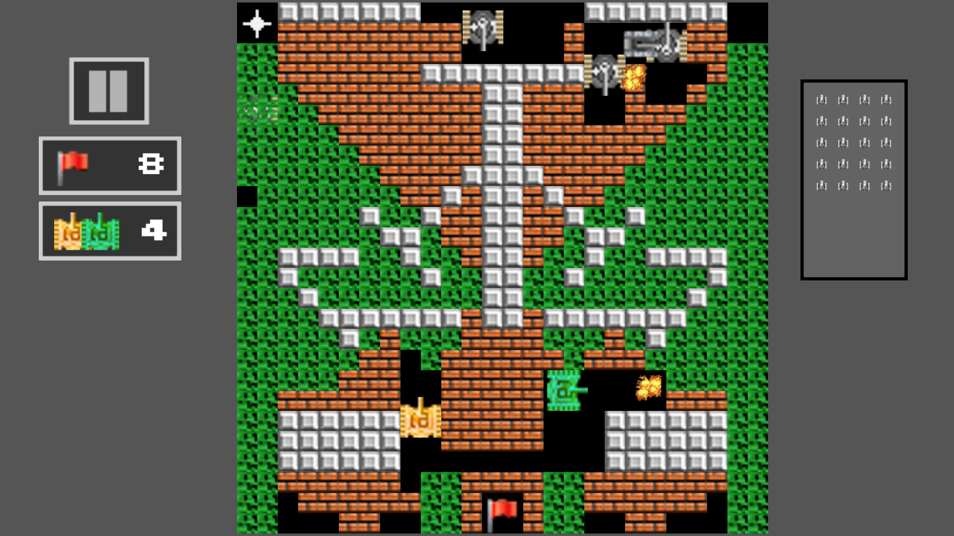 Tank Shoot 2D: Battle to save City Flag