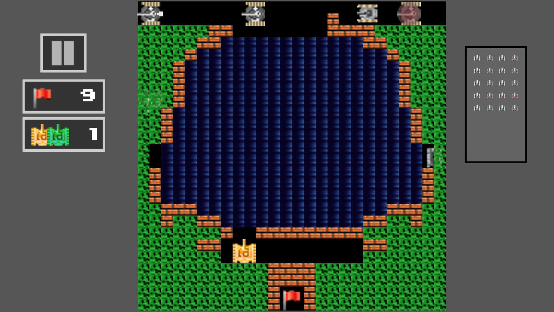 Tank Shoot 2D: Battle to save City Flag