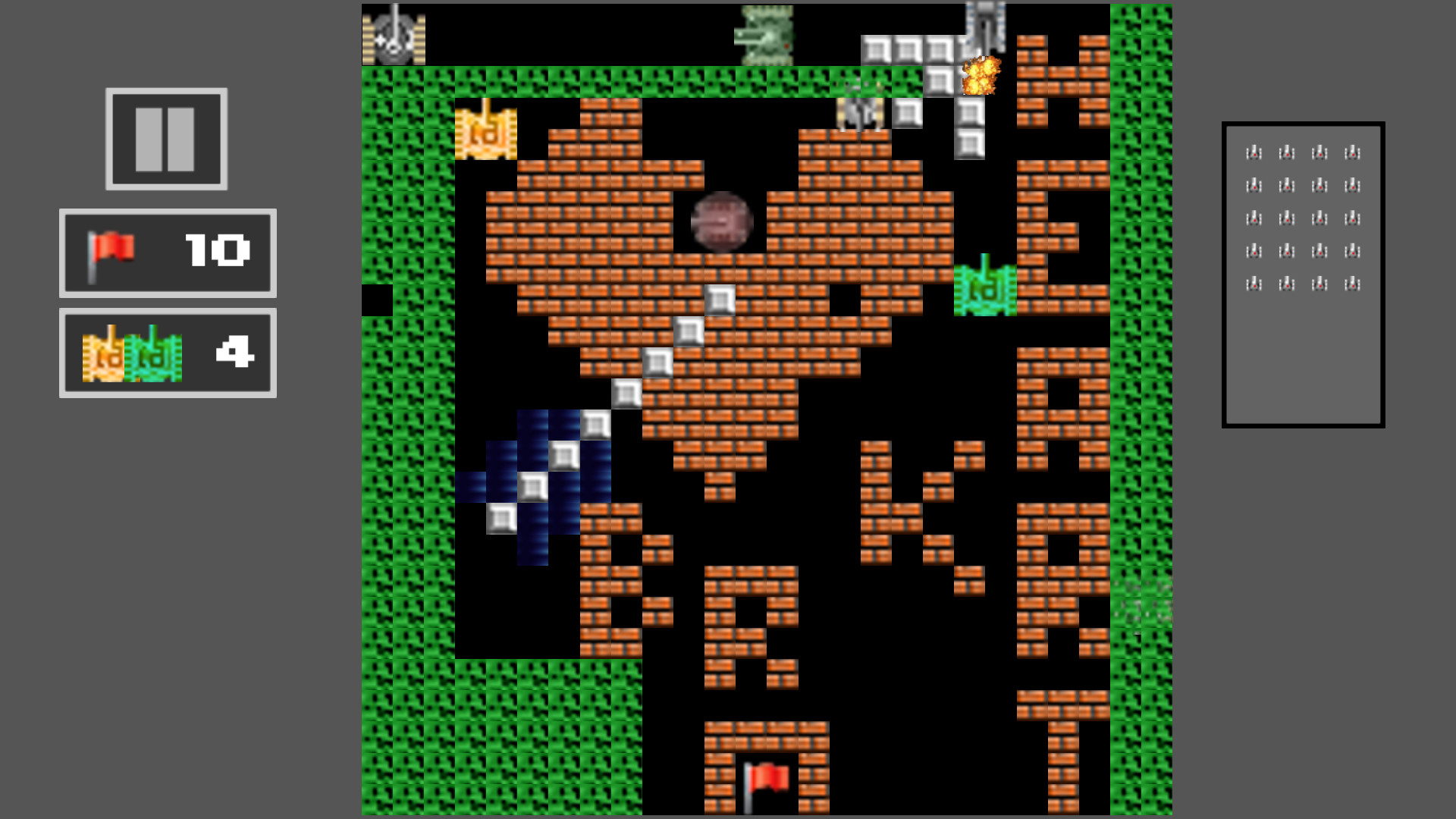 Tank Shoot 2D: Battle to save City Flag