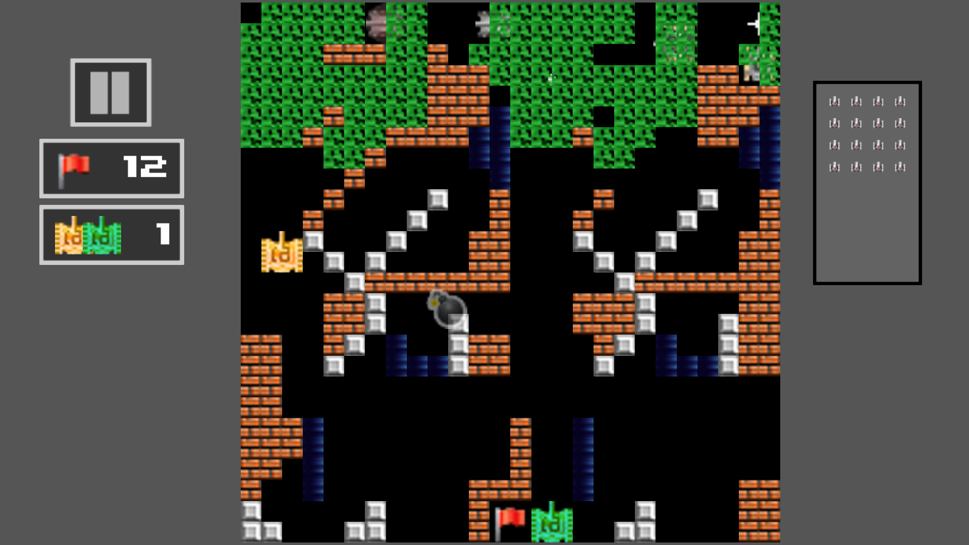 Tank Shoot 2D: Battle to save City Flag