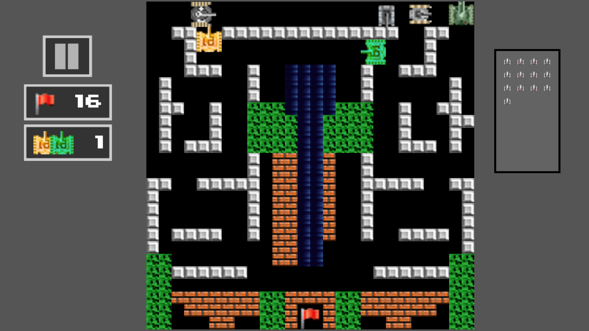 Tank Shoot 2D: Battle to save City Flag