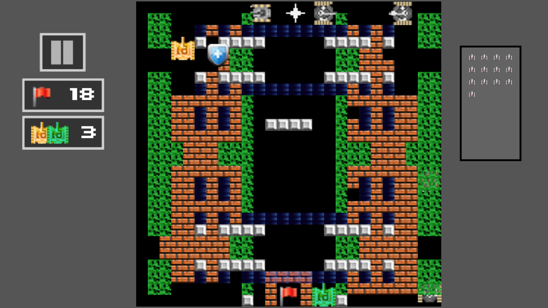 Tank Shoot 2D: Battle to save City Flag