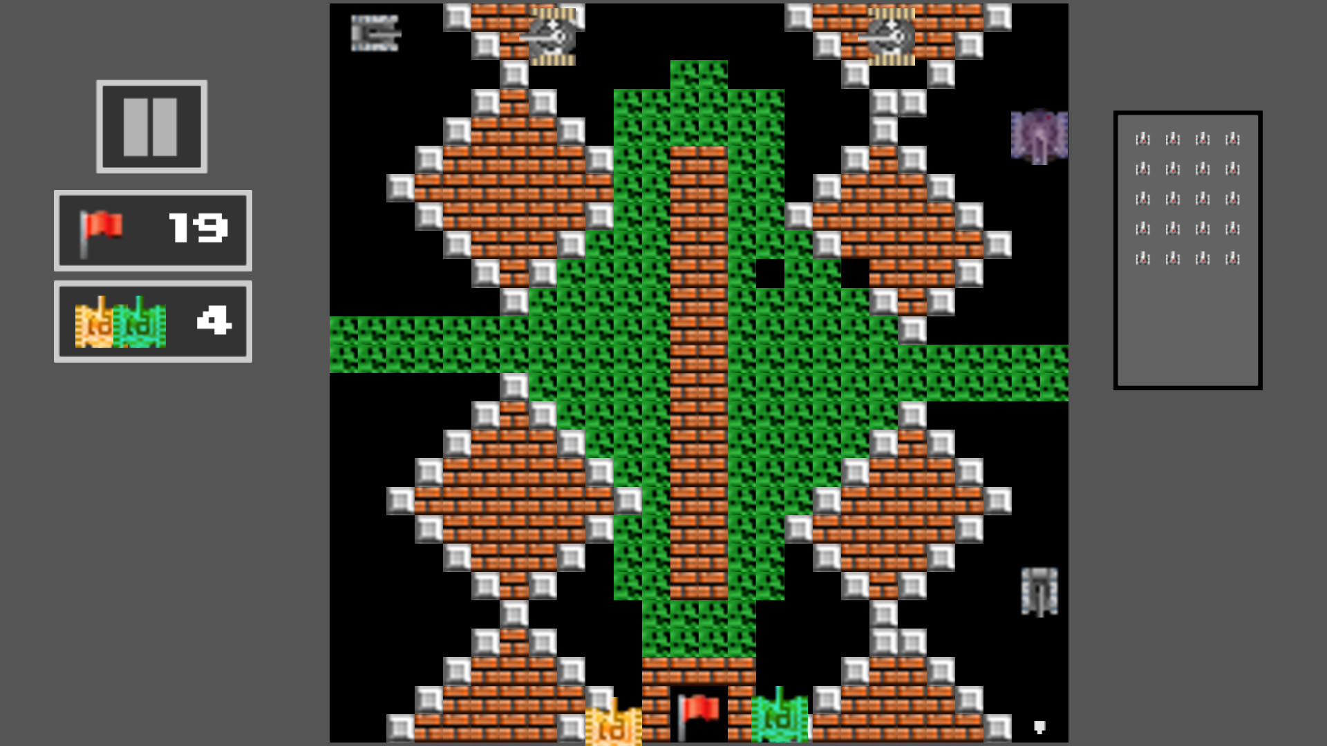 Tank Shoot 2D: Battle to save City Flag