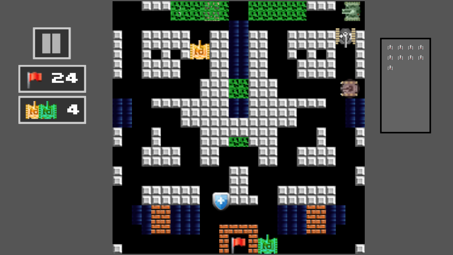 Tank Shoot 2D: Battle to save City Flag