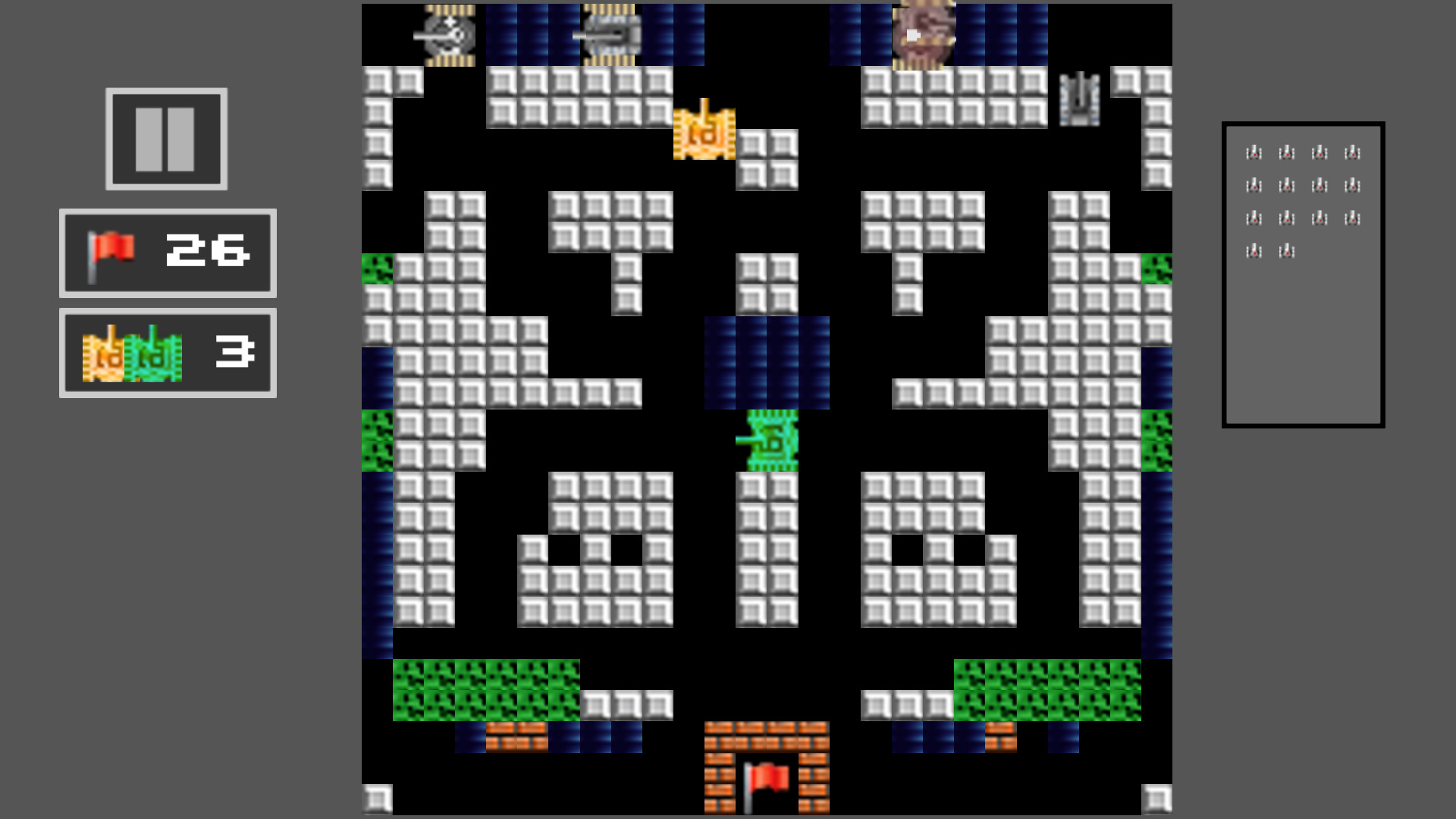 Tank Shoot 2D: Battle to save City Flag