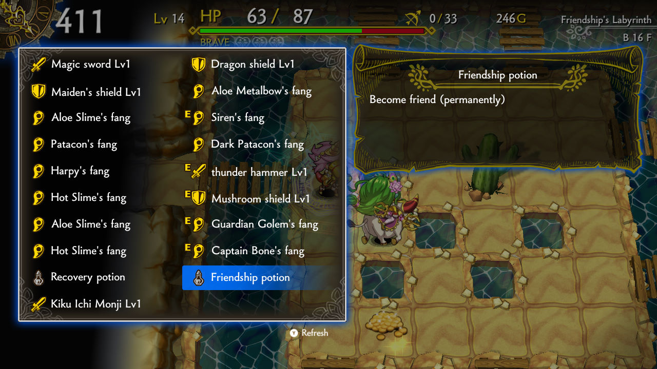 Dragon Fang Z: The Rose &amp; Dungeon of Time – Extra Dungeon: Friendship’s Labyrinth