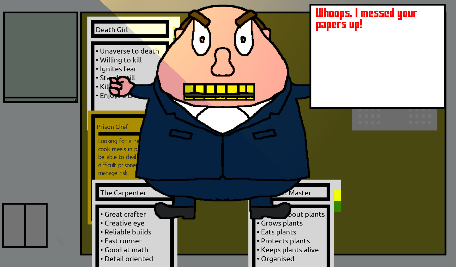 Superhero Recruitment Simulator