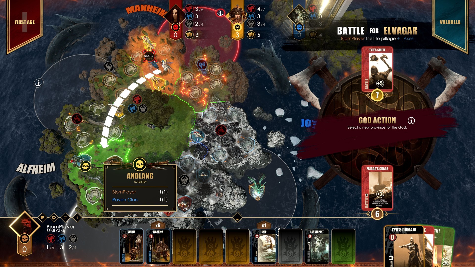 Blood Rage: Digital Edition – Gods of Asgard