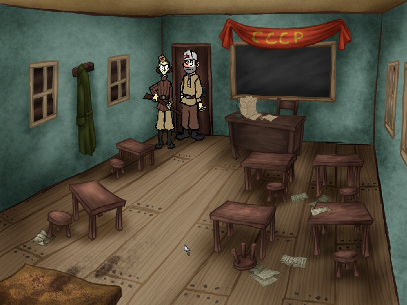 Sniper and Spotter Serving the Motherland