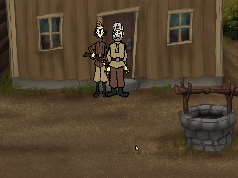 Sniper and Spotter Serving the Motherland