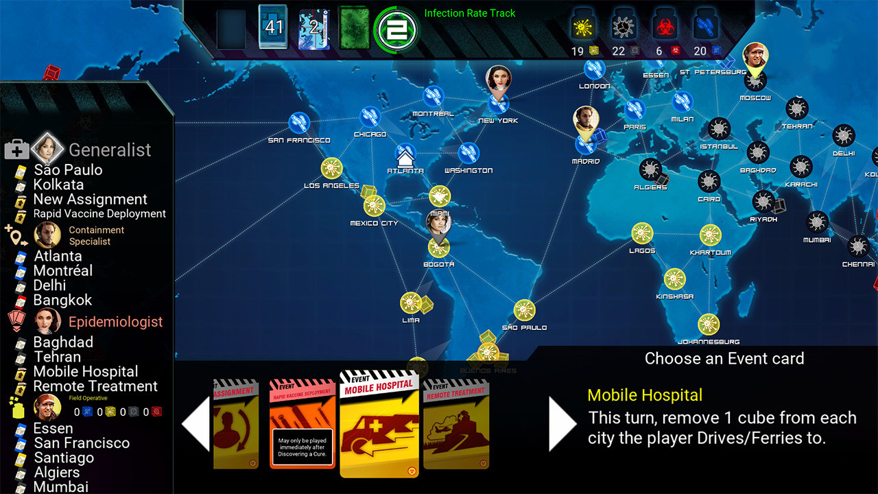 Pandemic: The Board Game – On the Brink: Roles &amp; Events