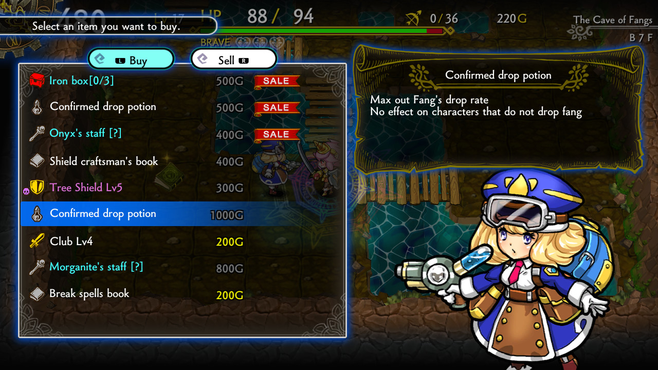 Dragon Fang Z: The Rose &amp; Dungeon of Time – Extra Dungeon: The Cave of Fangs