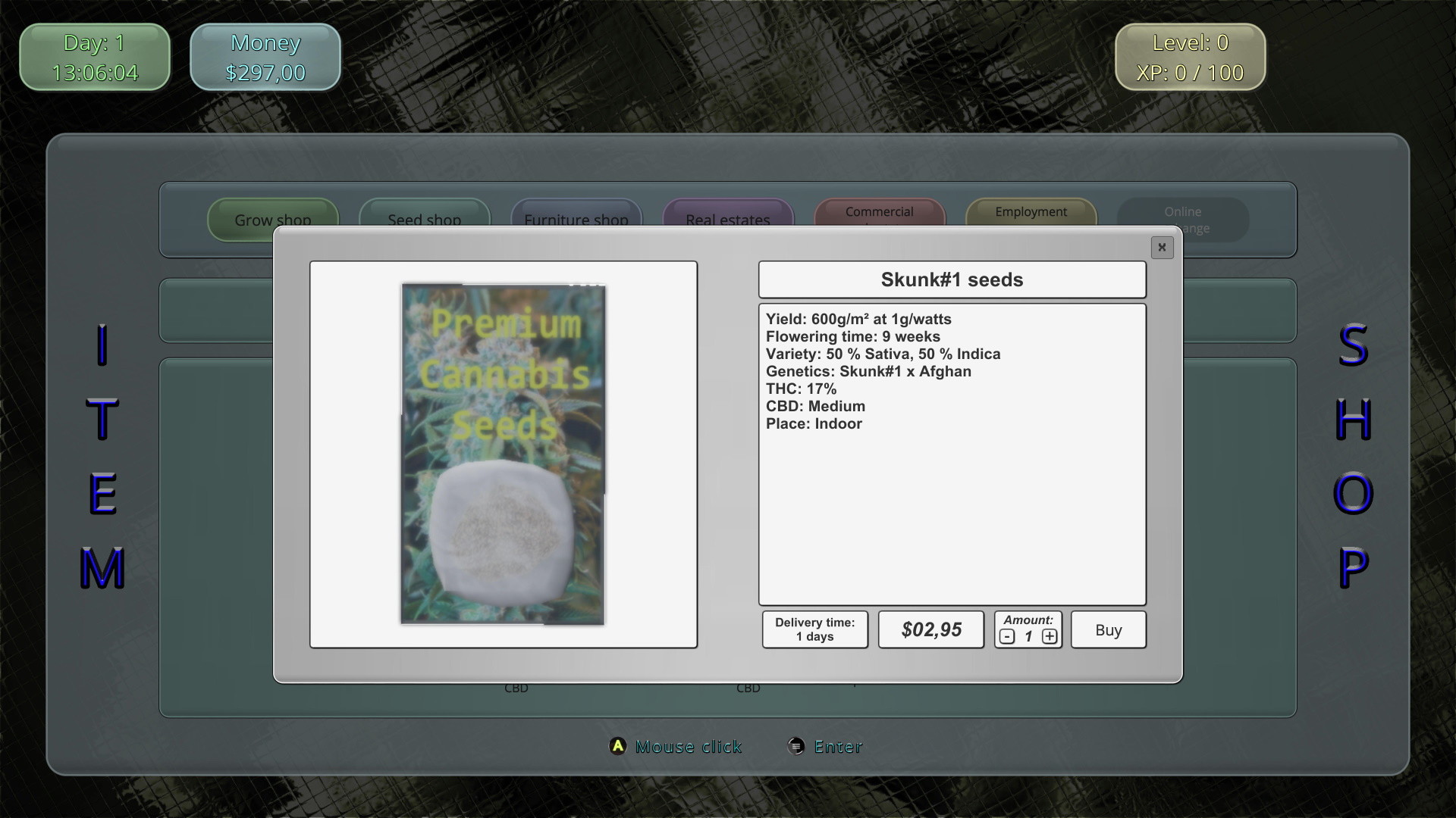 Medicinal Herbs: Cannabis Grow Simulator