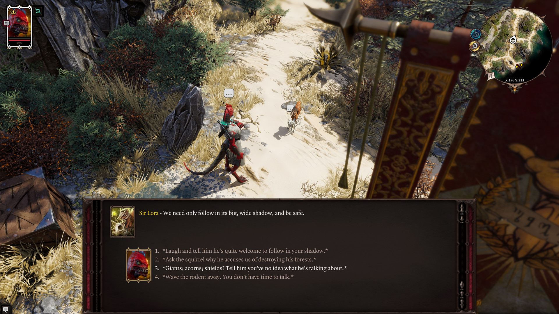 Divinity: Original Sin II – Definitive Edition: Companion – Sir Lora the Squirrel