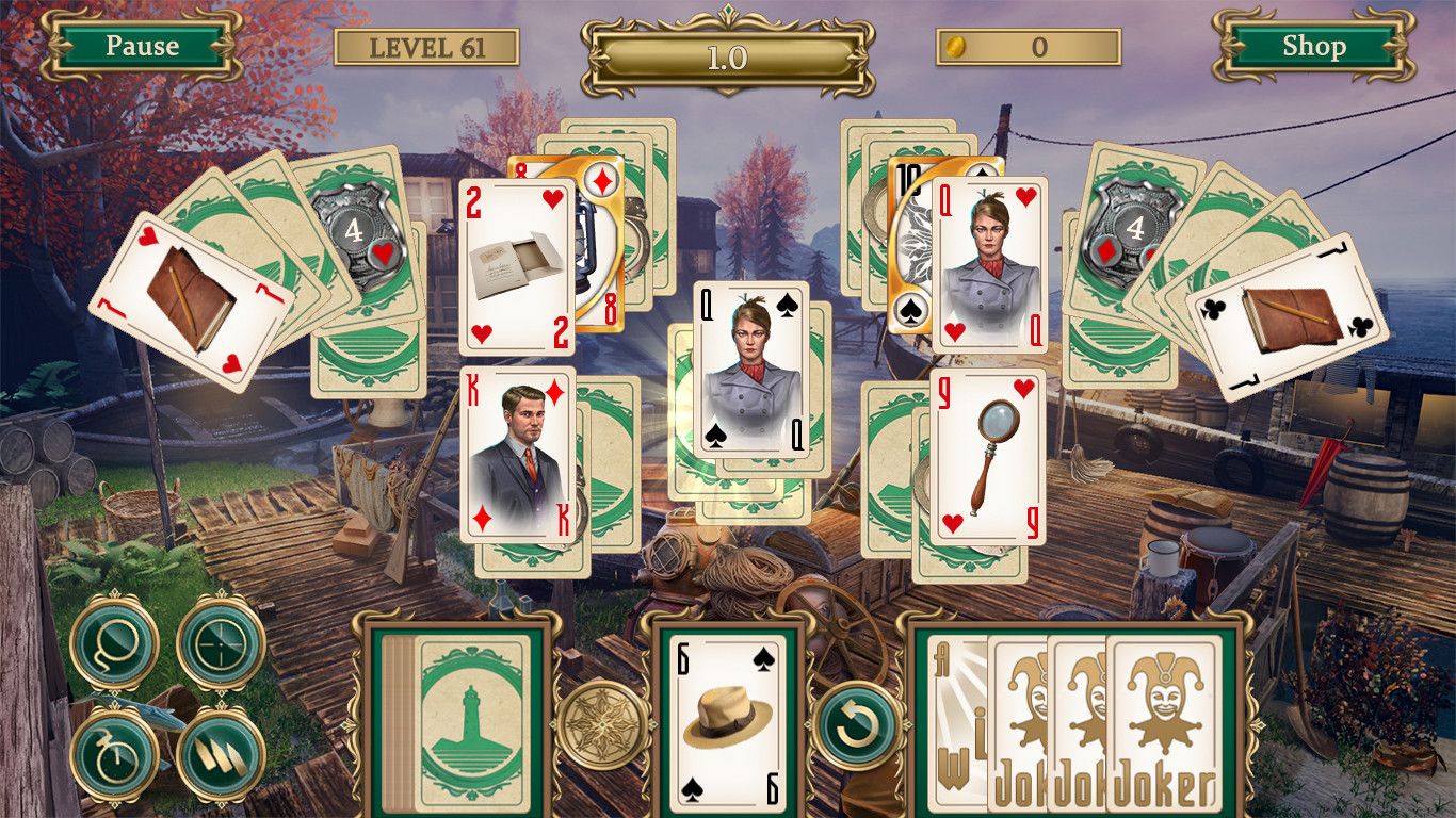 Detective Notes: Lighthouse Mystery Solitaire