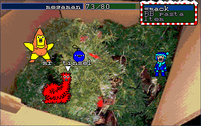 Megaman Sprite Christmas