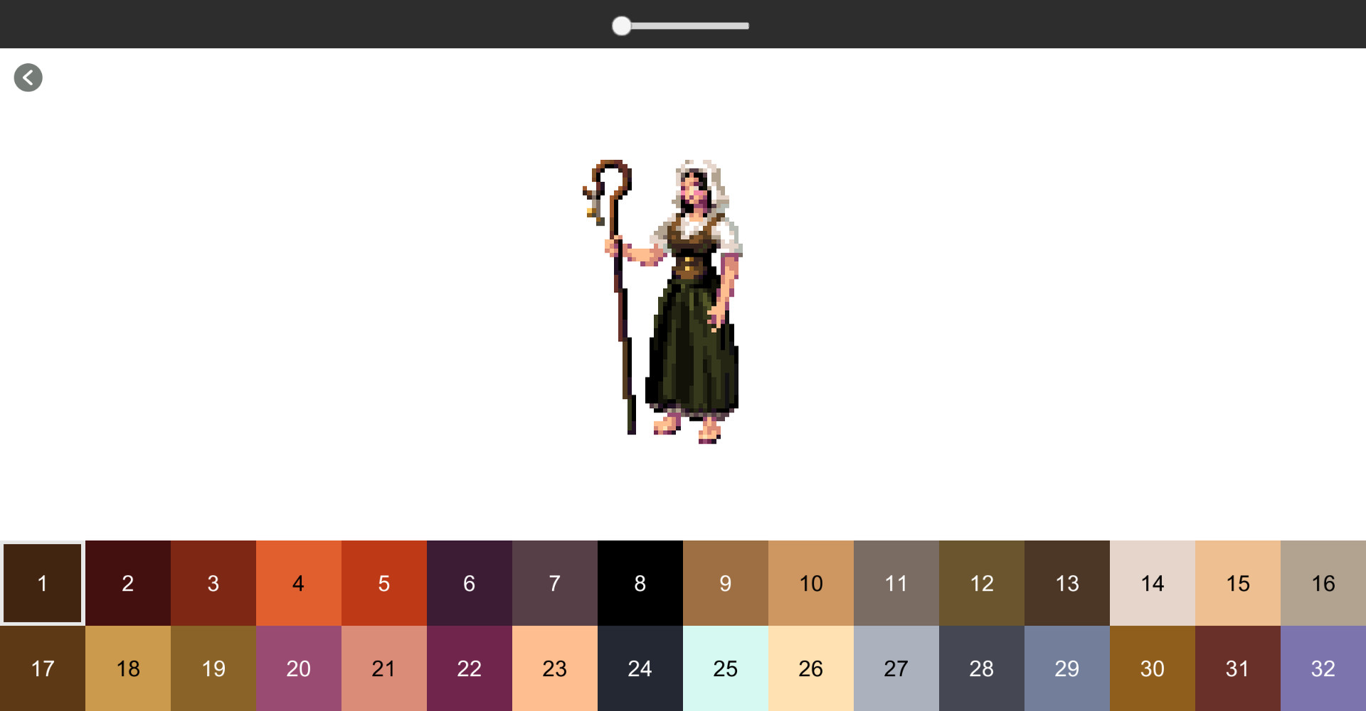 Coloring Pixel: Fantasy Characters