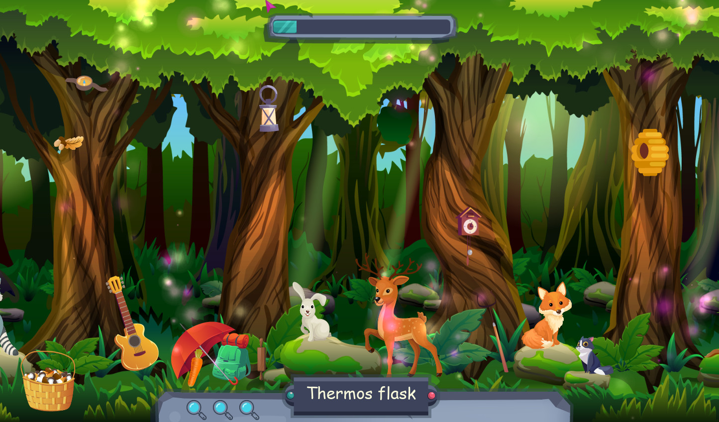 Searching for objects in the forest