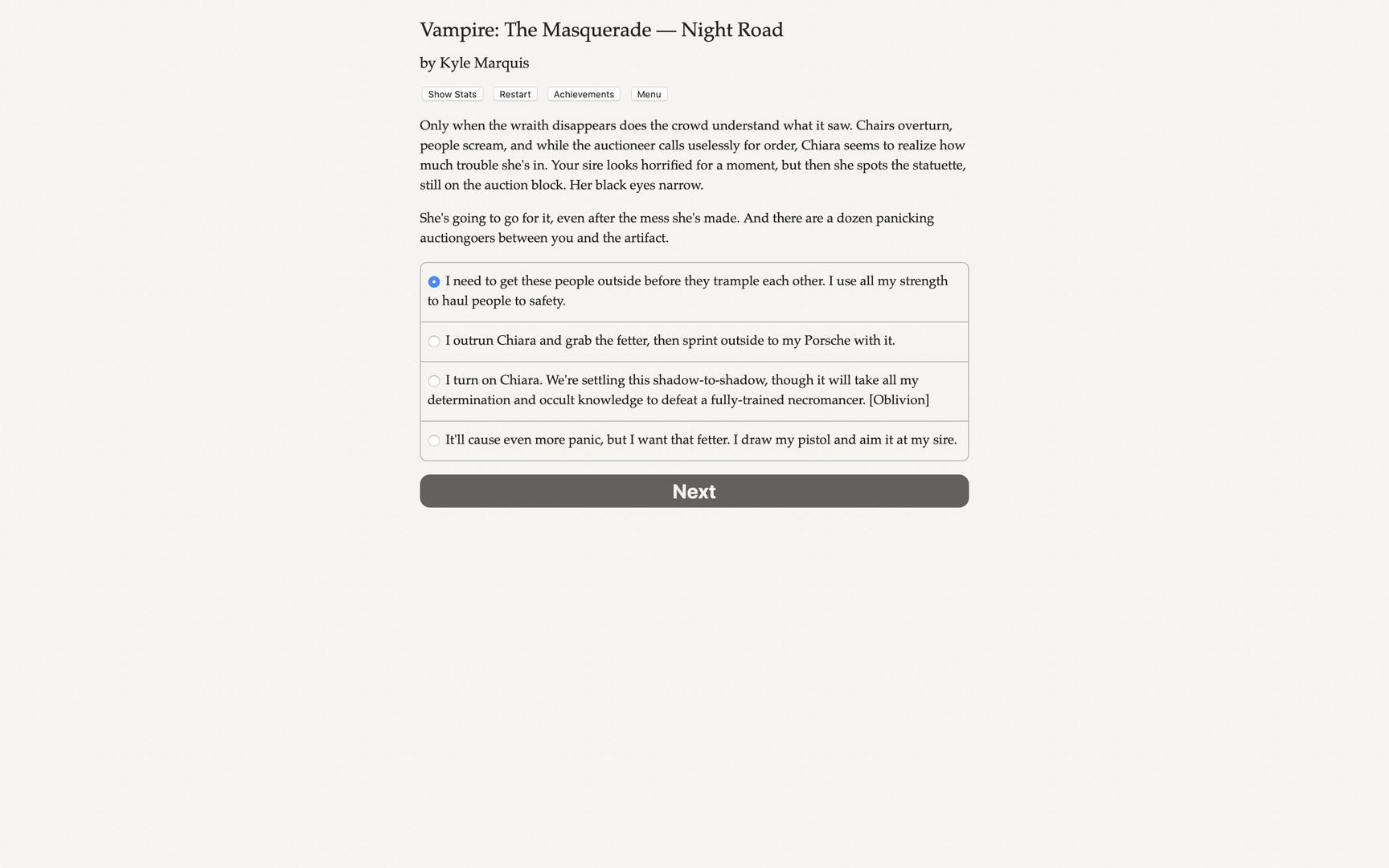 Vampire: The Masquerade – Night Road: Secrets and Shadows