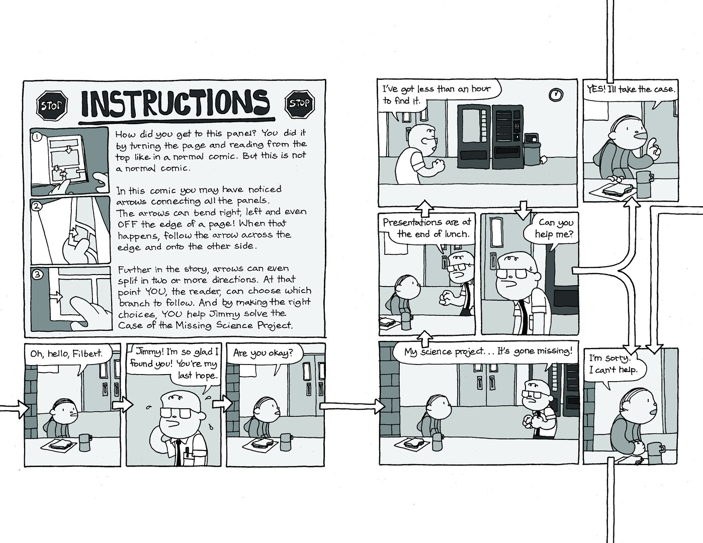 Meanwhile: An Interactive Comic Book – Extra: The Case of the Missing Science Project