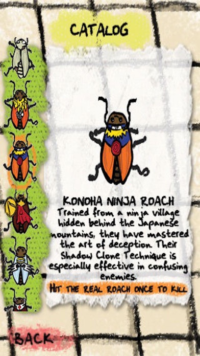 Cartoon Roach: Fun Ninja Game