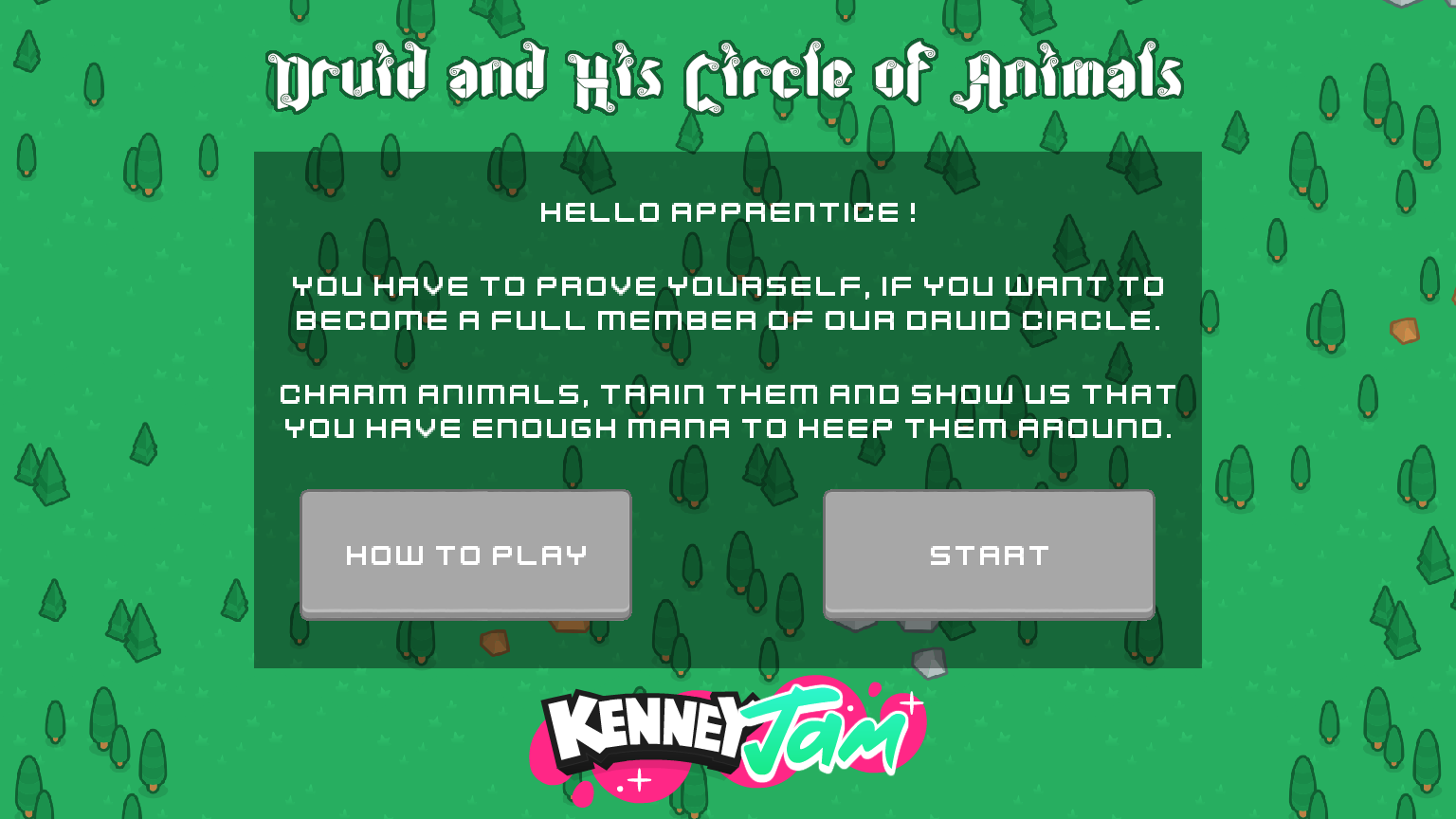 Druid and His Circle of Animals