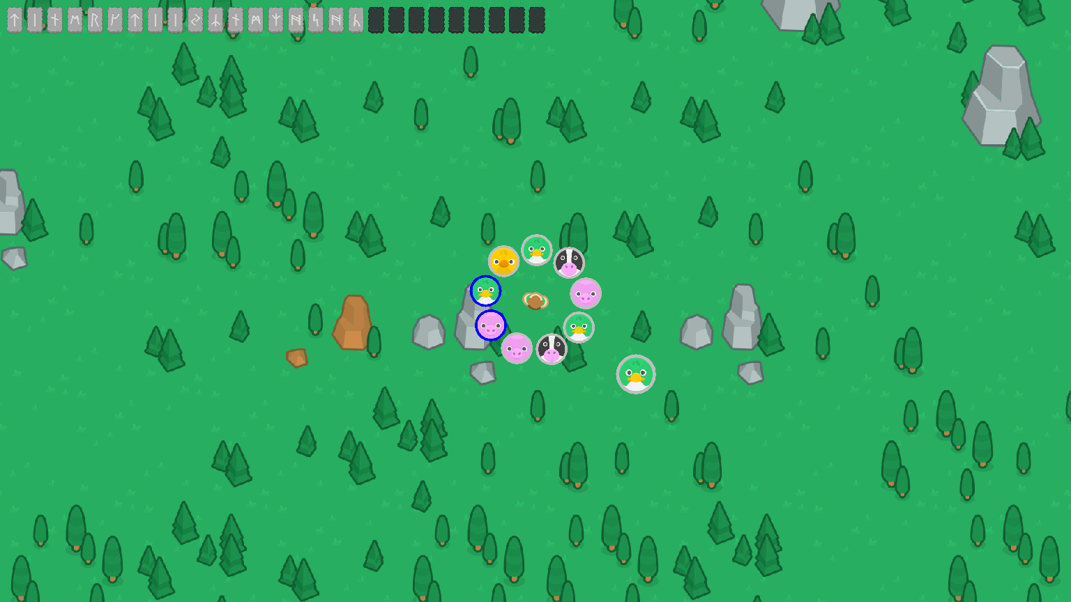 Druid and His Circle of Animals