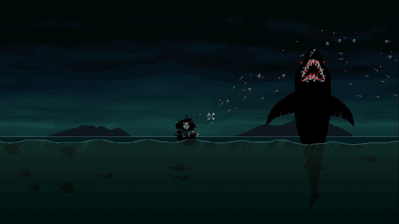 Sea Monster Attacks Hunter