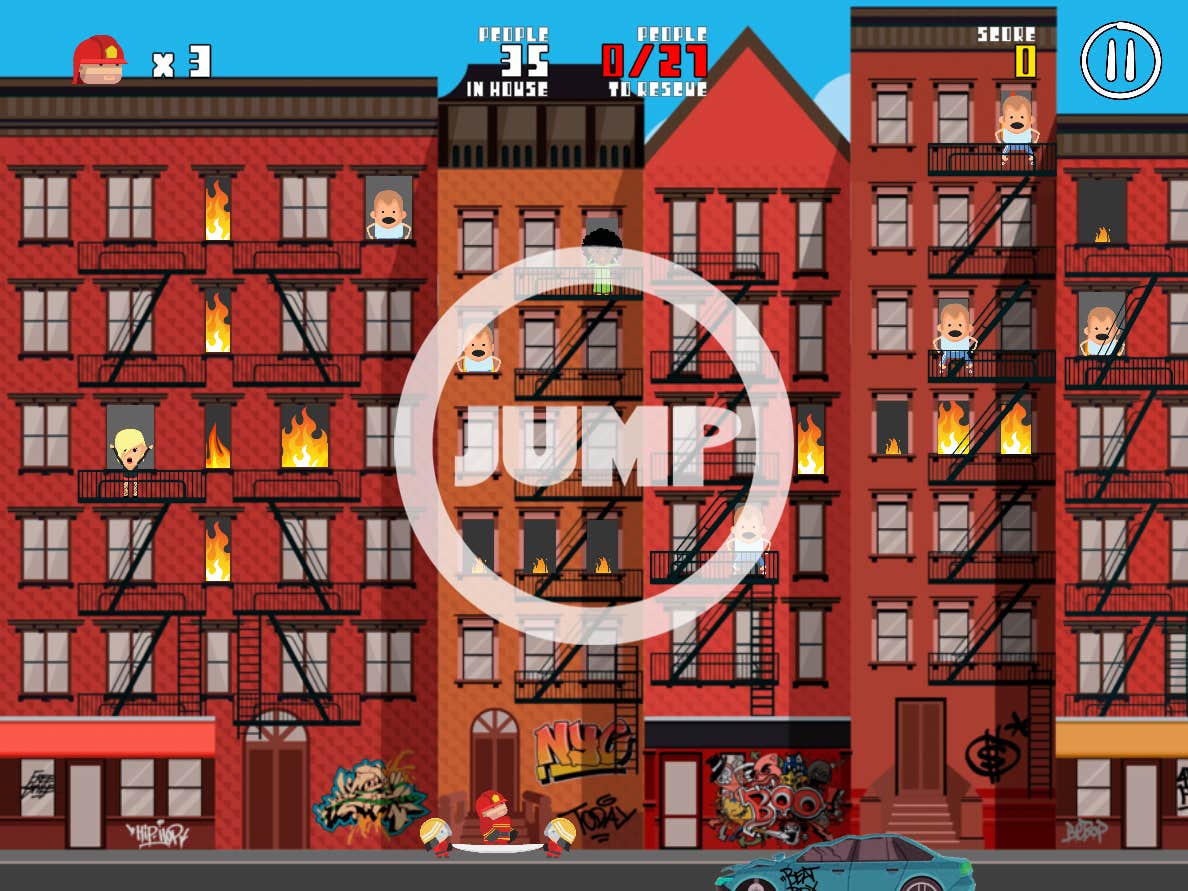 Flying Hero: City on fire