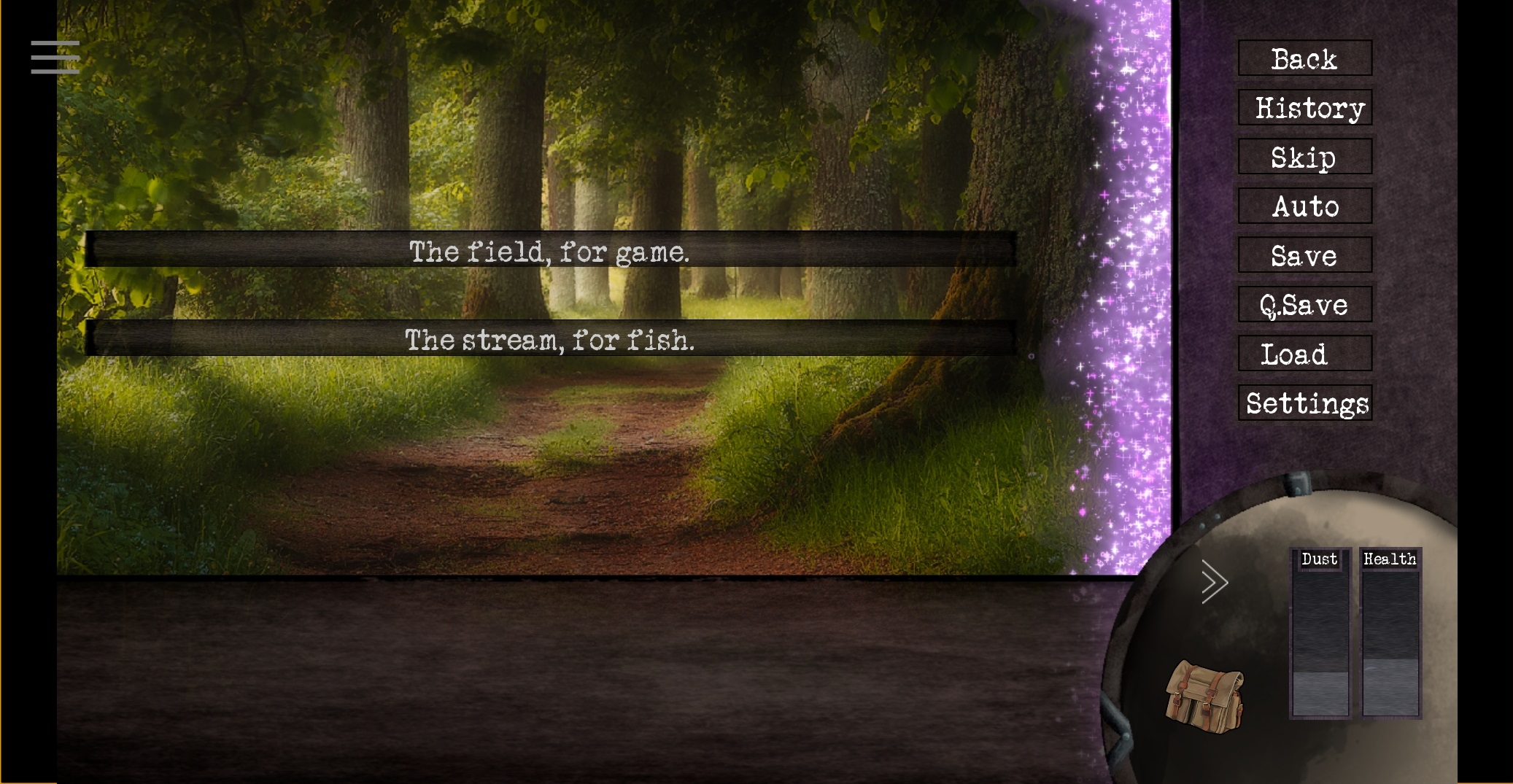 The Dust of the Violet Crystals