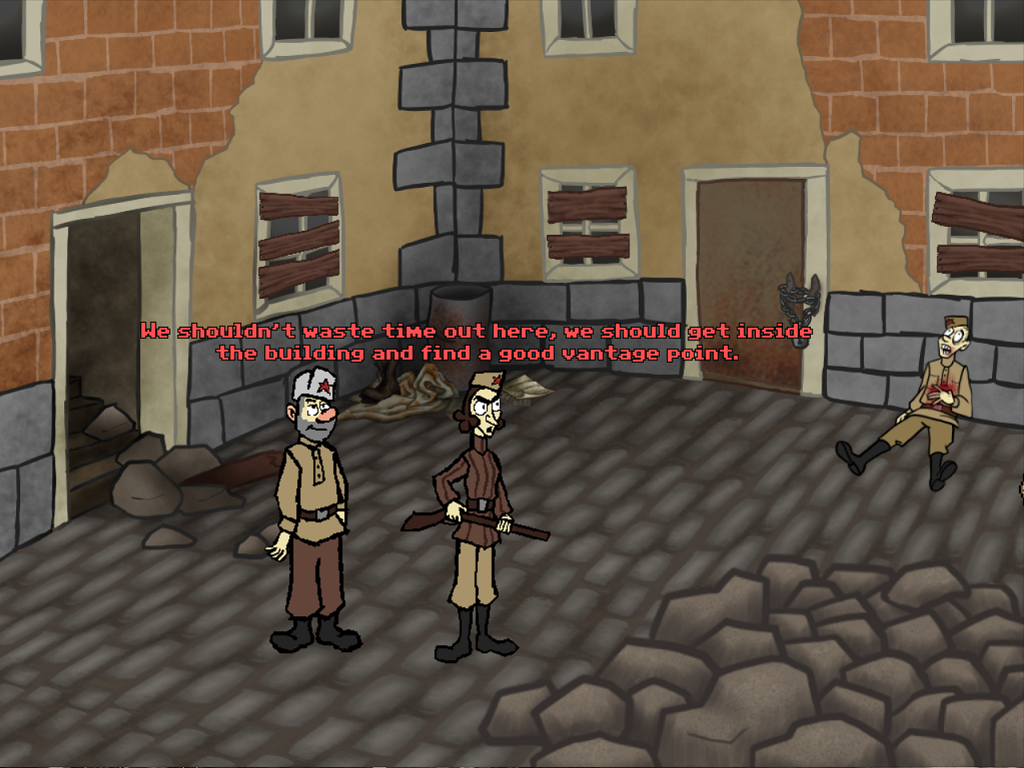 Sniper and Spotter Climbing a Tower