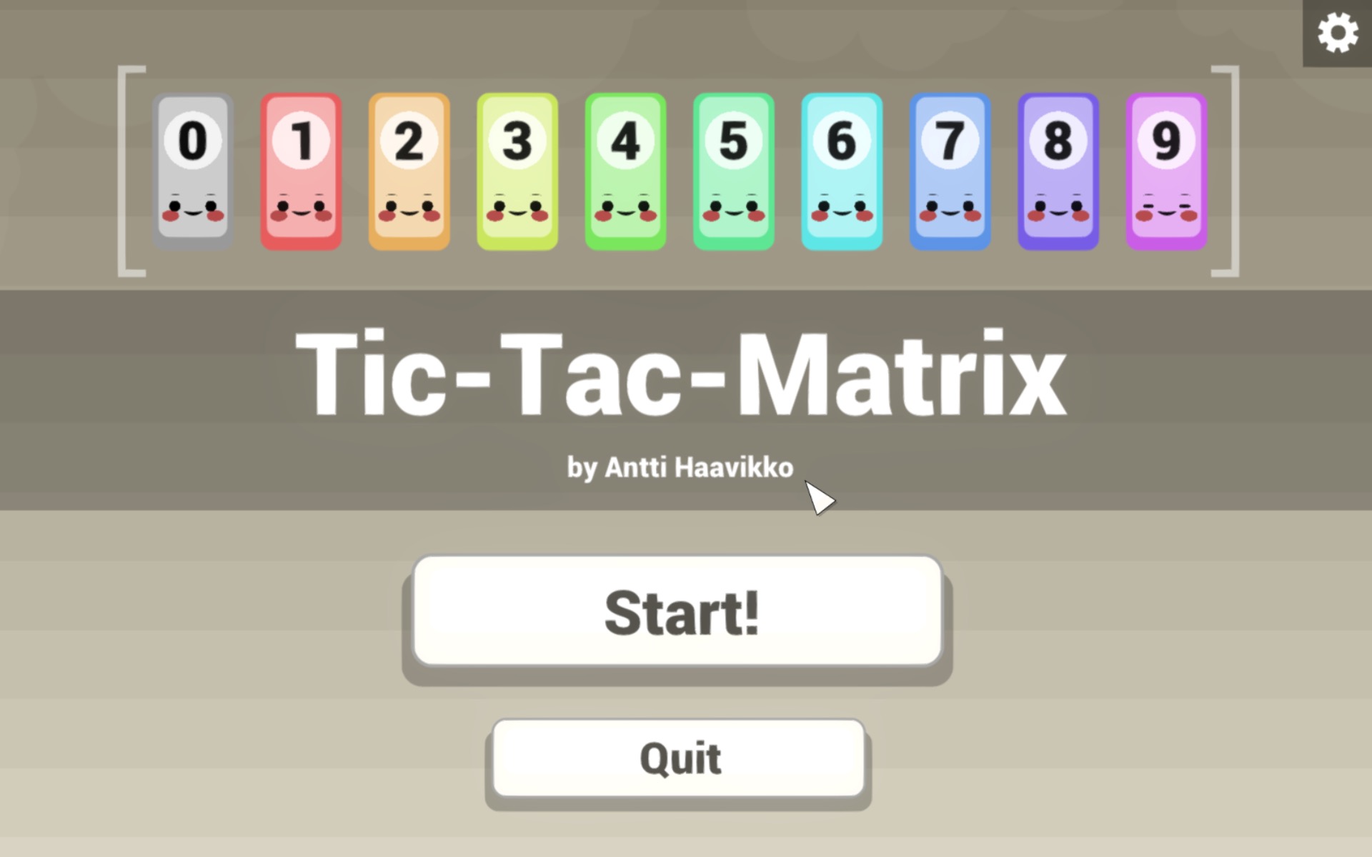 Tic-Tac-Matrix