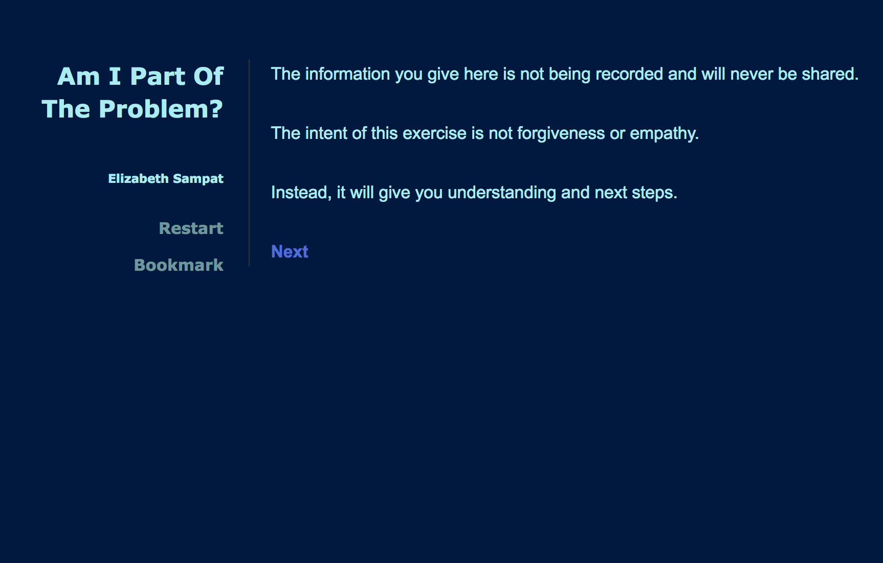 Am I Part of the Problem?