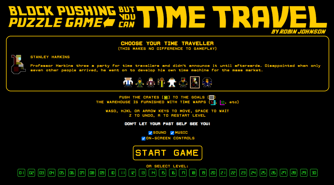 Block Pushing Puzzle Game But You Can Time Travel