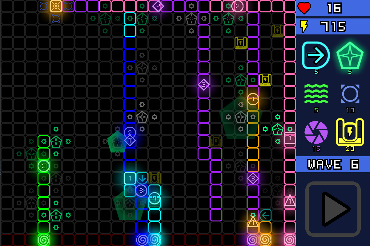 Neon Trap Defense