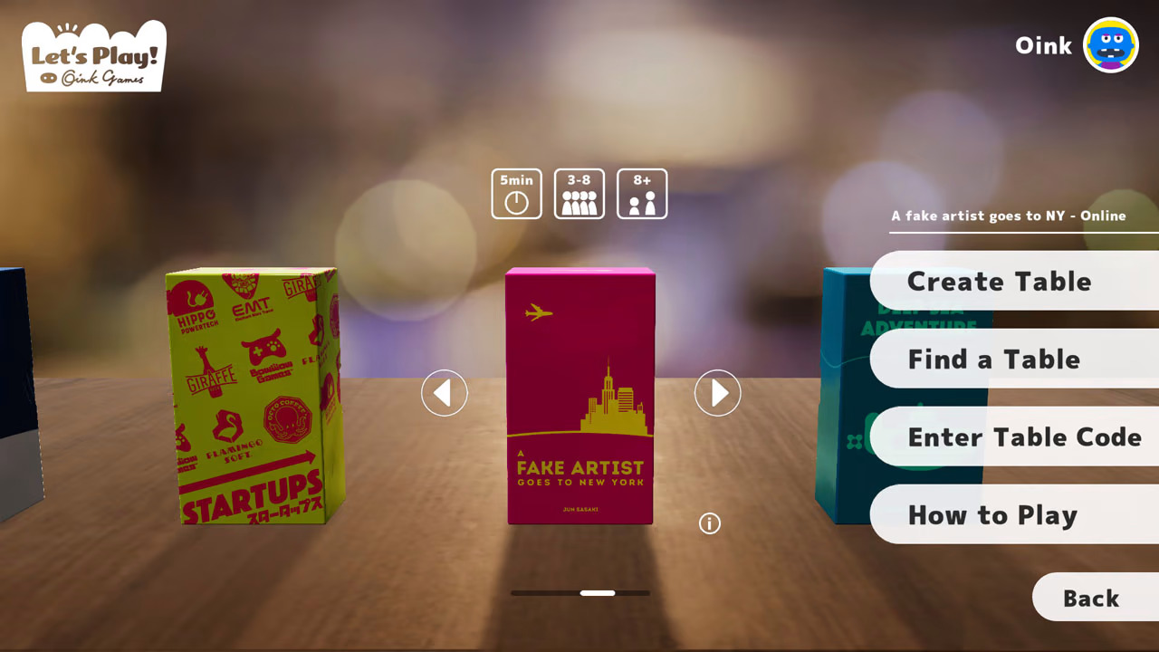 Let’s Play! Oink Games