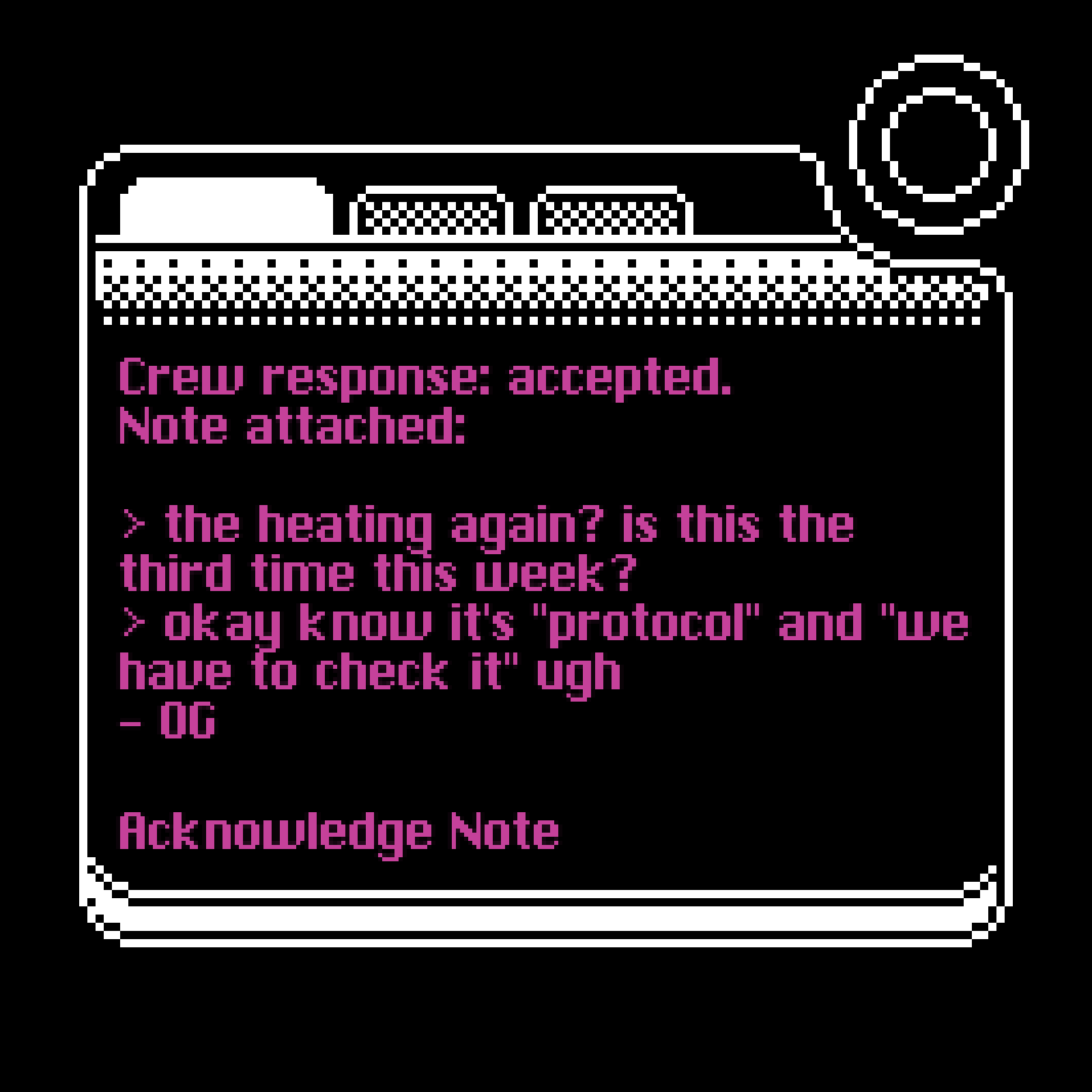 Welcome to the Adamant Maintenance Monitoring Terminal