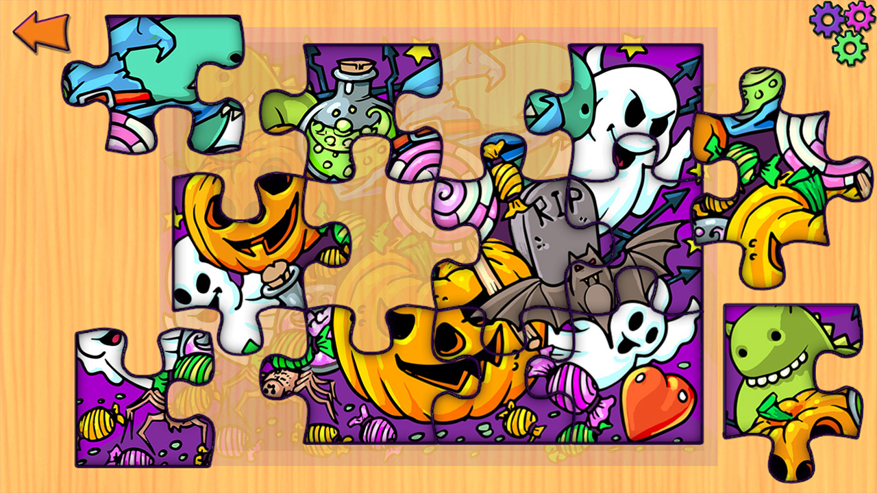 Halloween Jigsaw Puzzles: Puzzle Game for Kids &amp; Toddlers