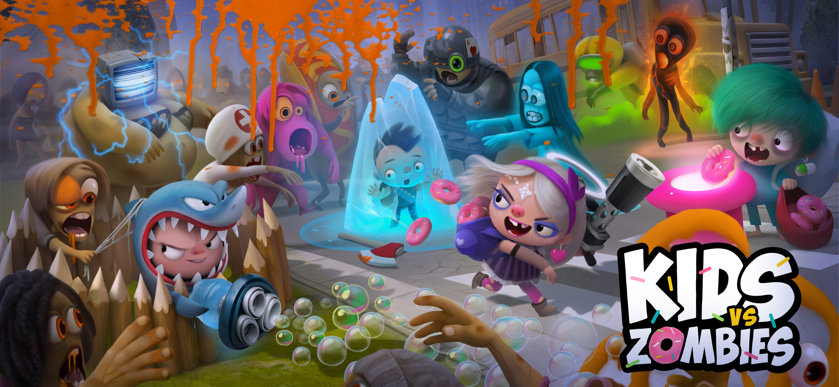 Kids vs Zombies: Donuts Brawl