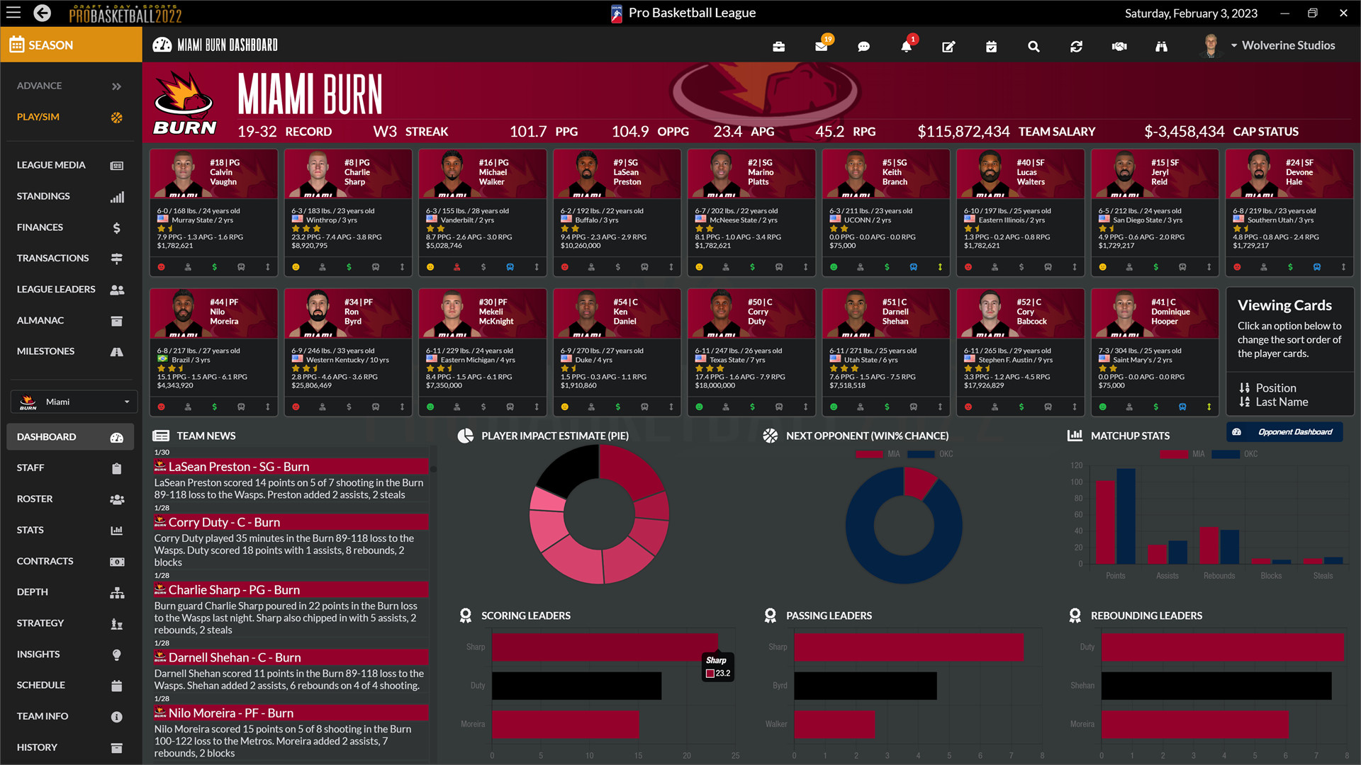 Draft Day Sports: Pro Basketball 2022