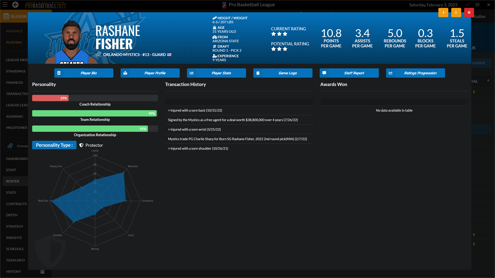 Draft Day Sports: Pro Basketball 2022