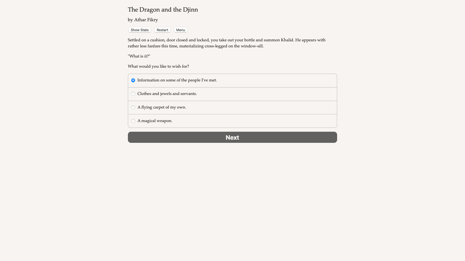 The Dragon and the Djinn