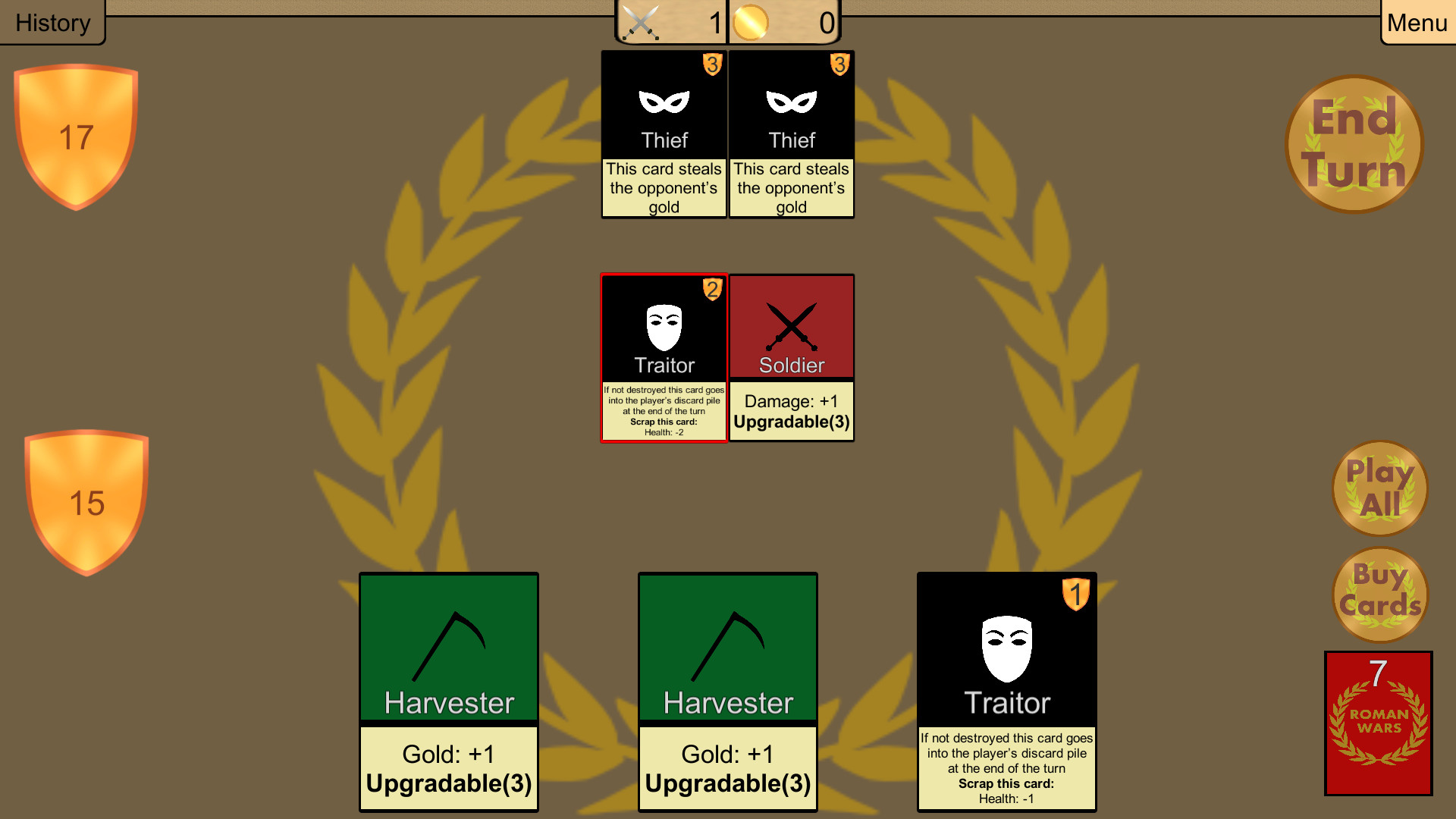 Roman Wars: Deck Building Game