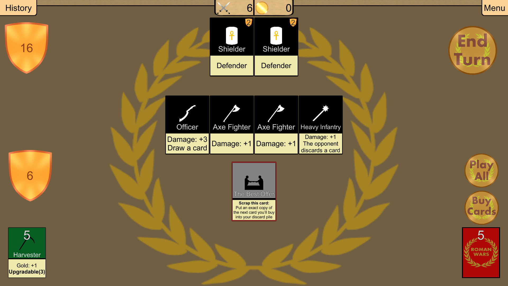 Roman Wars: Deck Building Game