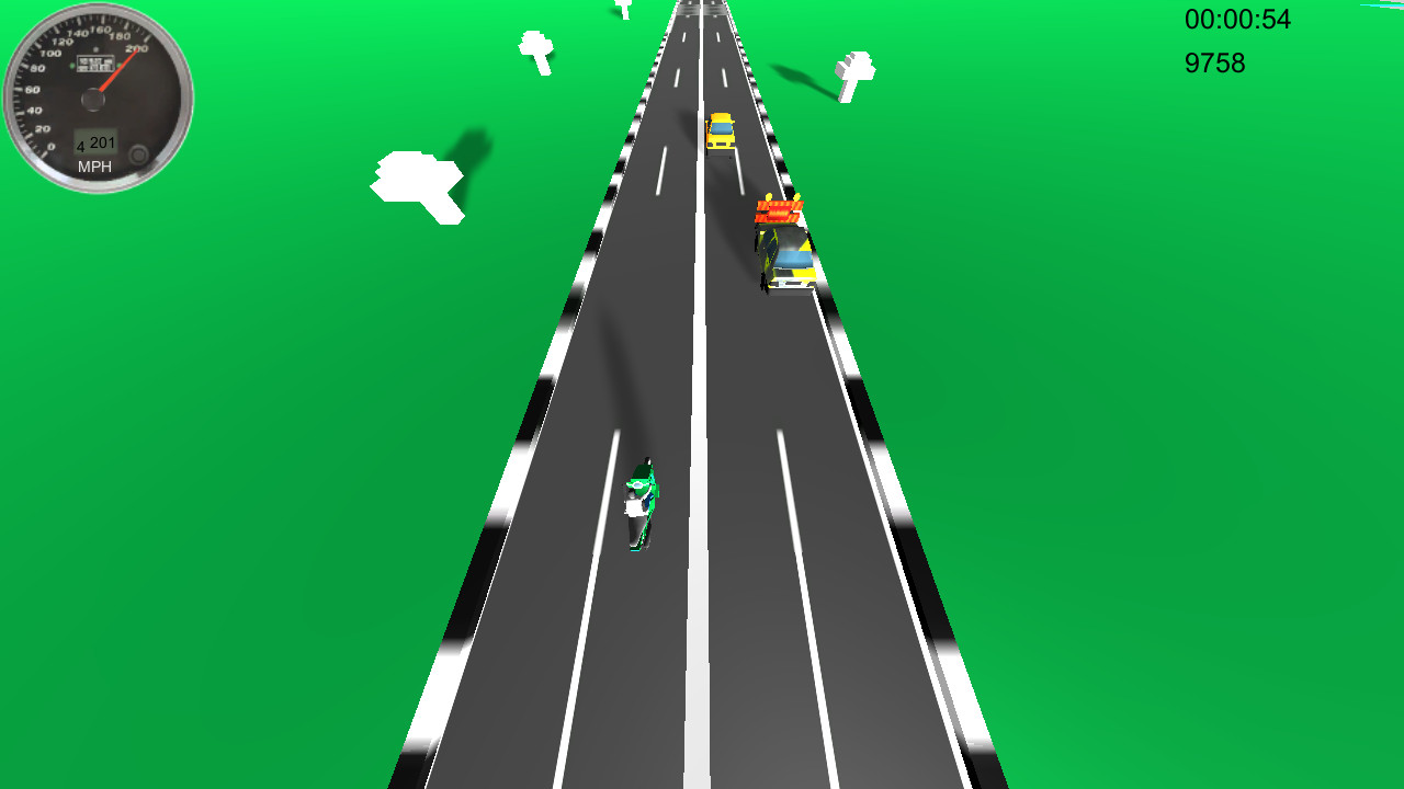 Motorbike Traffic Splash