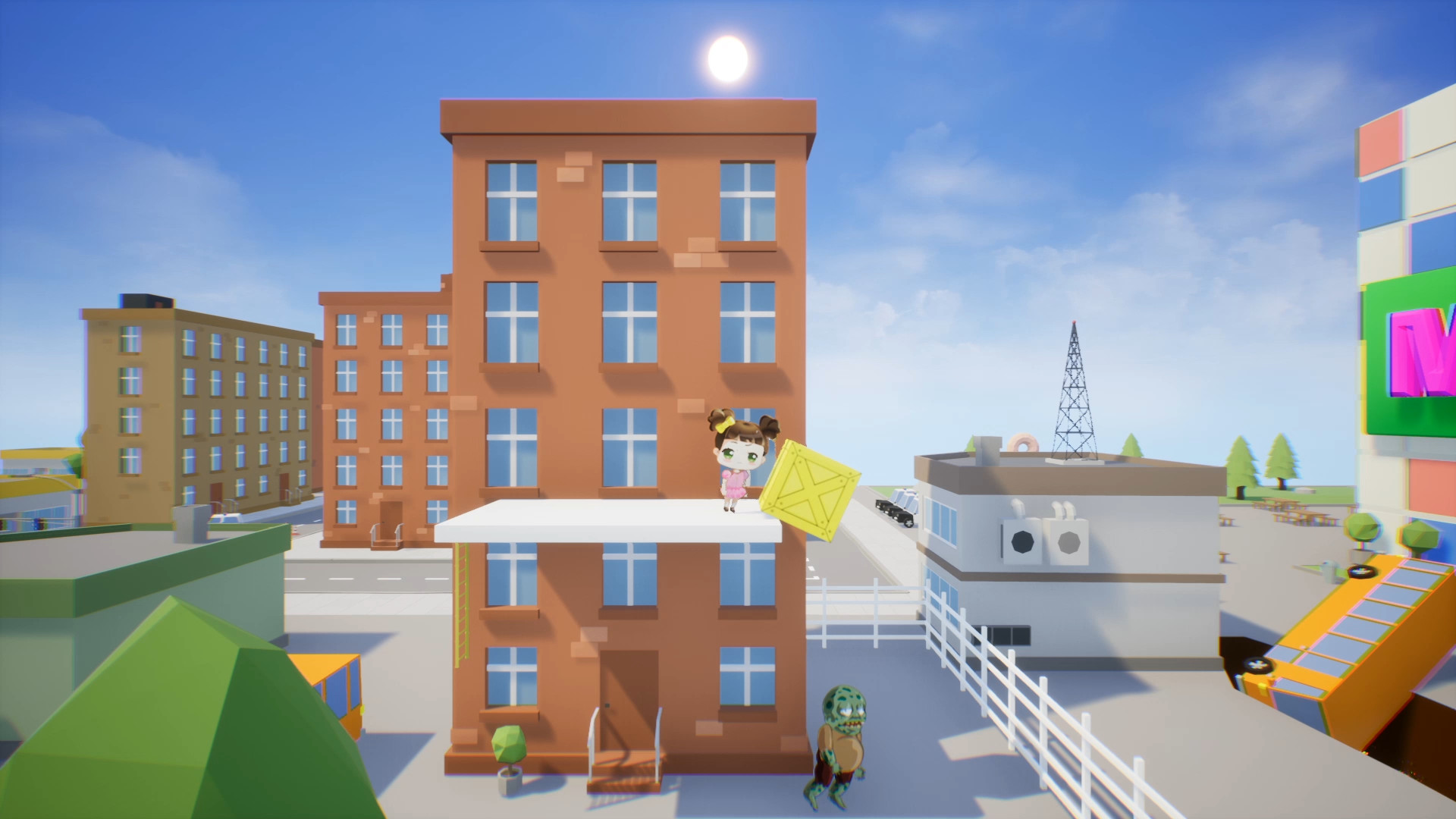 Chibi Girl vs. Evil Zombie Dead