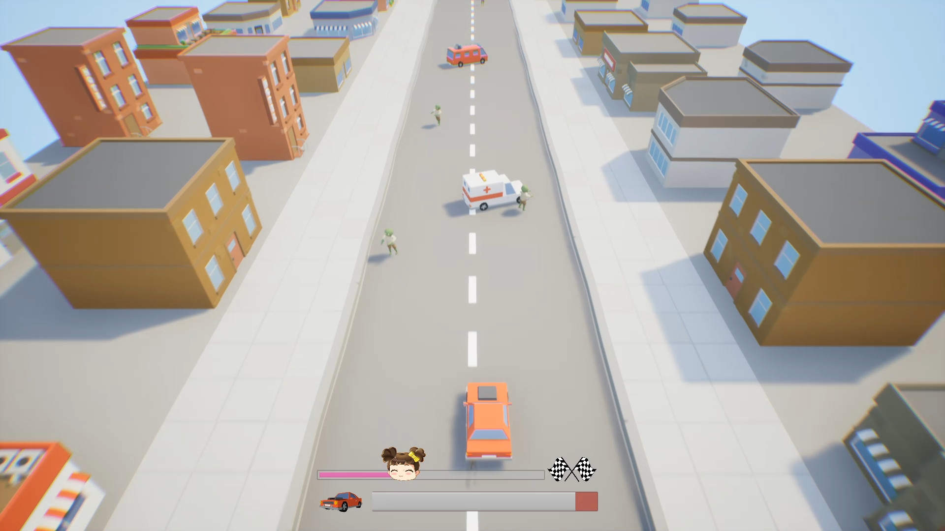 Chibi Girl vs. Evil Zombie Dead