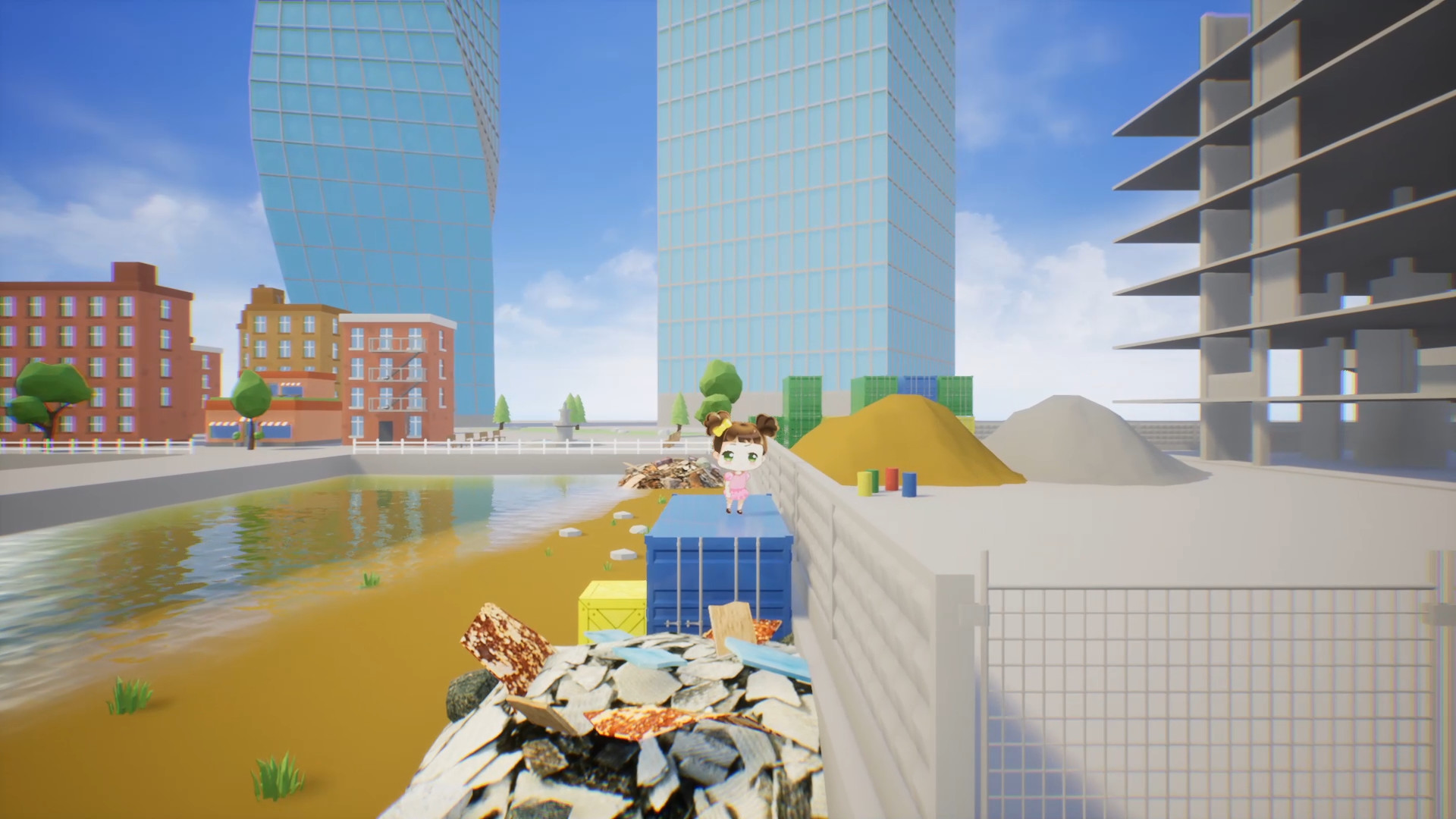 Chibi Girl vs. Evil Zombie Dead