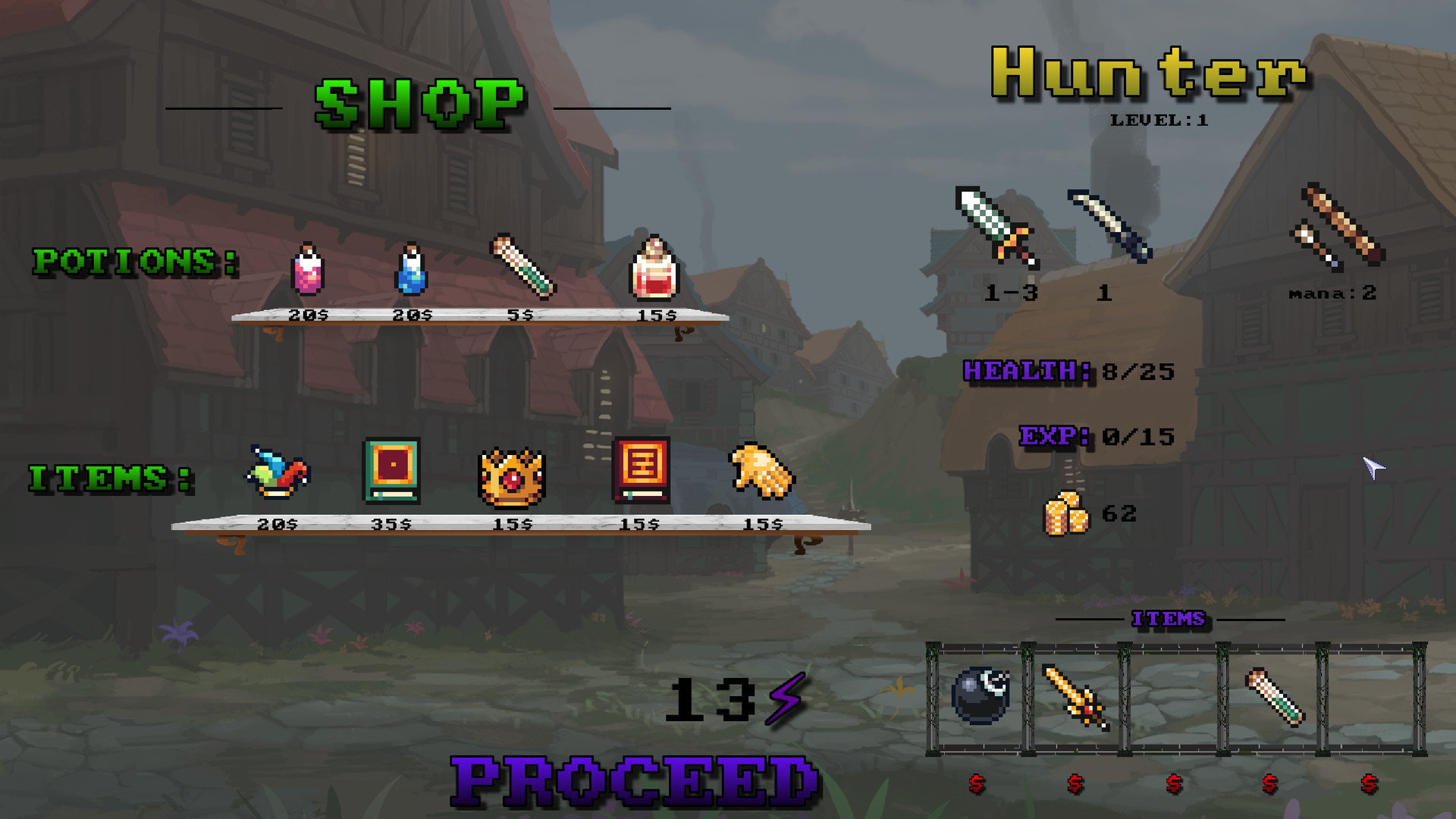 Monsters and Weapons